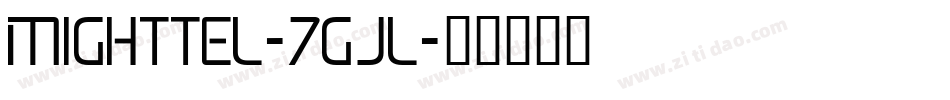 Mighttel-7GJl字体转换