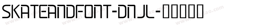 Skateandfont-dnJl字体转换