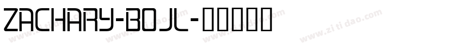 Zachary-B0Jl字体转换