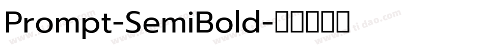 Prompt-SemiBold字体转换