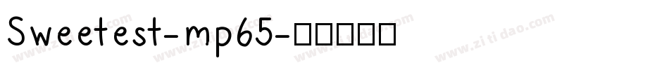 Sweetest-mp65字体转换
