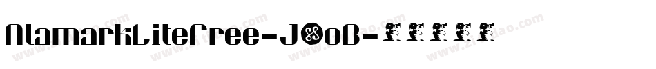 AlamarkLiteFree-J8oB字体转换