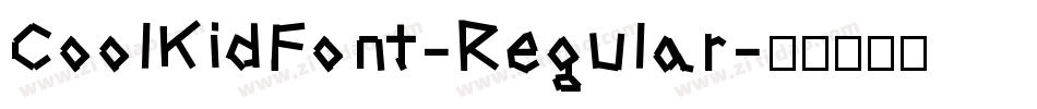 CoolKidFont-Regular字体转换