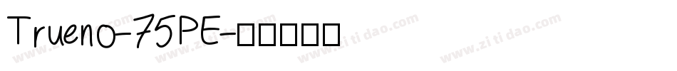 Trueno-75PE字体转换