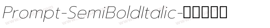 Prompt-SemiBoldItalic字体转换
