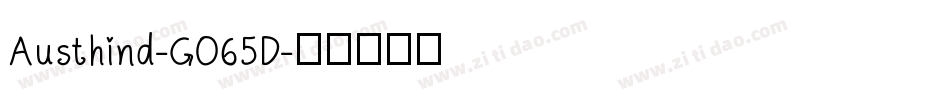 Austhind-GO65D字体转换