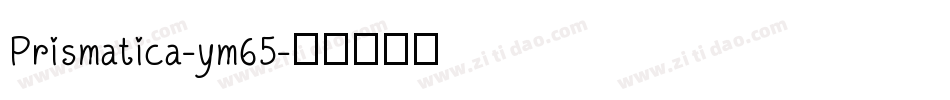 Prismatica-ym65字体转换