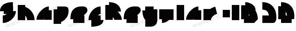 ShapesRegular-lBJD字体转换