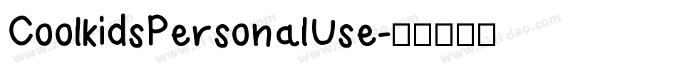 CoolkidsPersonalUse字体转换