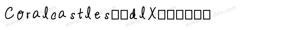 Coralcastles-2dlX字体转换