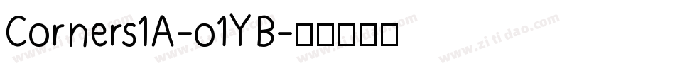 Corners1A-o1YB字体转换
