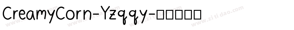 CreamyCorn-Yzqqy字体转换