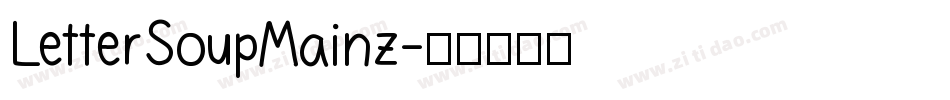 LetterSoupMainz字体转换