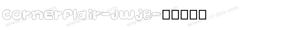 Cornerflair-JwjB字体转换