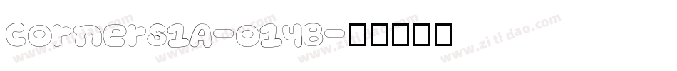 Corners1A-o1YB字体转换