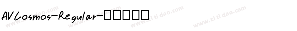 AVCosmos-Regular字体转换