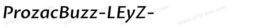 ProzacBuzz-LEyZ字体转换