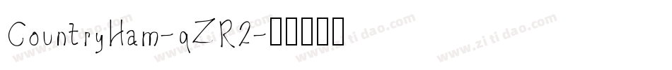 CountryHam-qZR2字体转换