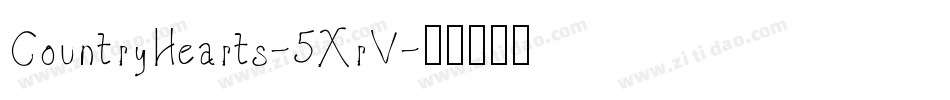 CountryHearts-5XrV字体转换