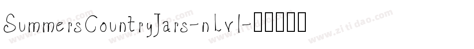 SummersCountryJars-nLv1字体转换