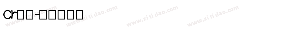 cr字体字体转换