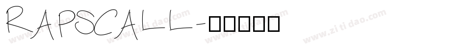 RAPSCALL字体转换