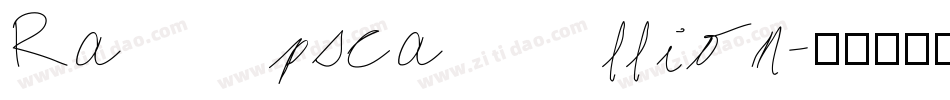 Rapscallion字体转换