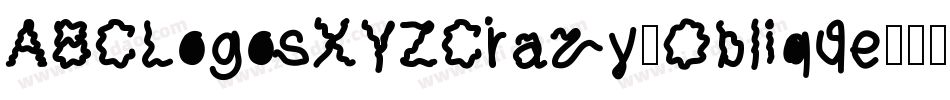 ABCLogosXYZCrazy-Oblique字体转换