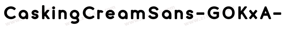 CaskingCreamSans-GOKxA字体转换