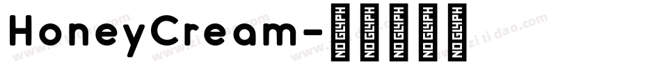 HoneyCream字体转换