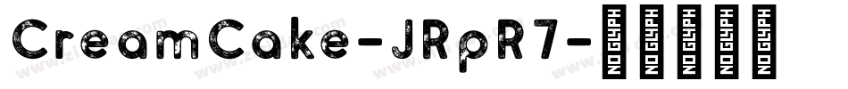 CreamCake-JRpR7字体转换