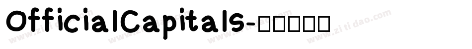 OfficialCapitals字体转换
