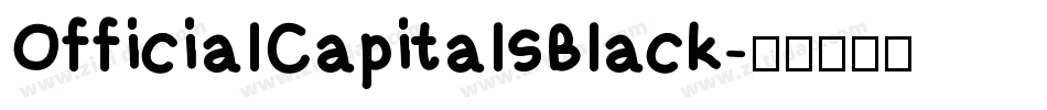 OfficialCapitalsBlack字体转换