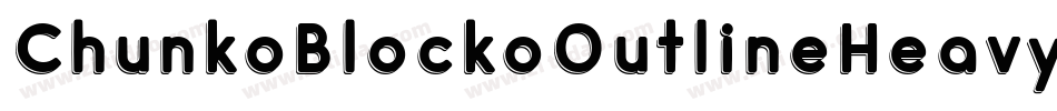 ChunkoBlockoOutlineHeavy字体转换