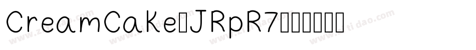CreamCake-JRpR7字体转换