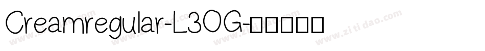 Creamregular-L3OG字体转换