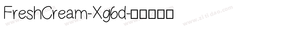 FreshCream-Xg6d字体转换