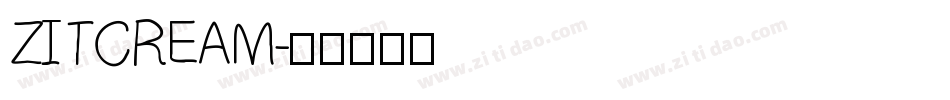 ZITCREAM字体转换