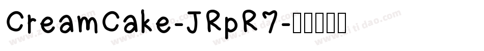 CreamCake-JRpR7字体转换