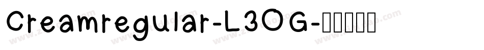 Creamregular-L3OG字体转换