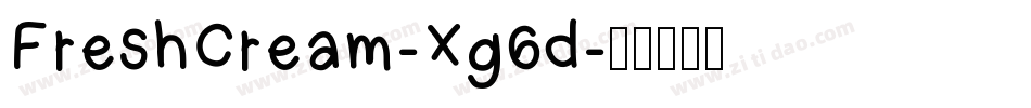 FreshCream-Xg6d字体转换