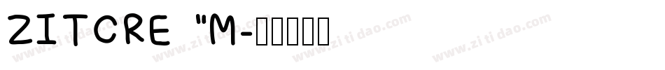 ZITCREAM字体转换