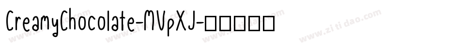 CreamyChocolate-MVpXJ字体转换