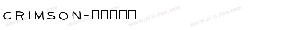 crimson字体转换