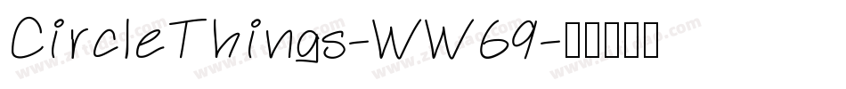 CircleThings-WW69字体转换