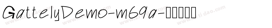 GattelyDemo-m69a字体转换