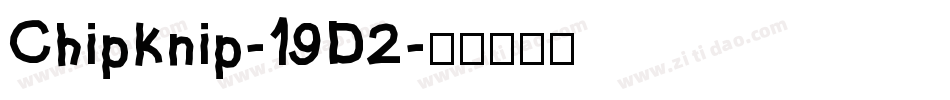 ChipKnip-19D2字体转换