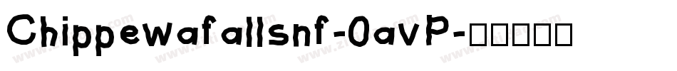 Chippewafallsnf-0avP字体转换