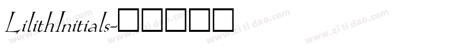 LilithInitials字体转换