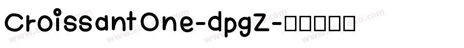 CroissantOne-dpgZ字体转换